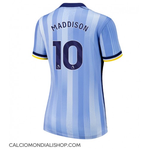 Maglie da calcio Tottenham Hotspur James Maddison #10 Seconda Maglia Femminile 2024-25 Manica Corta